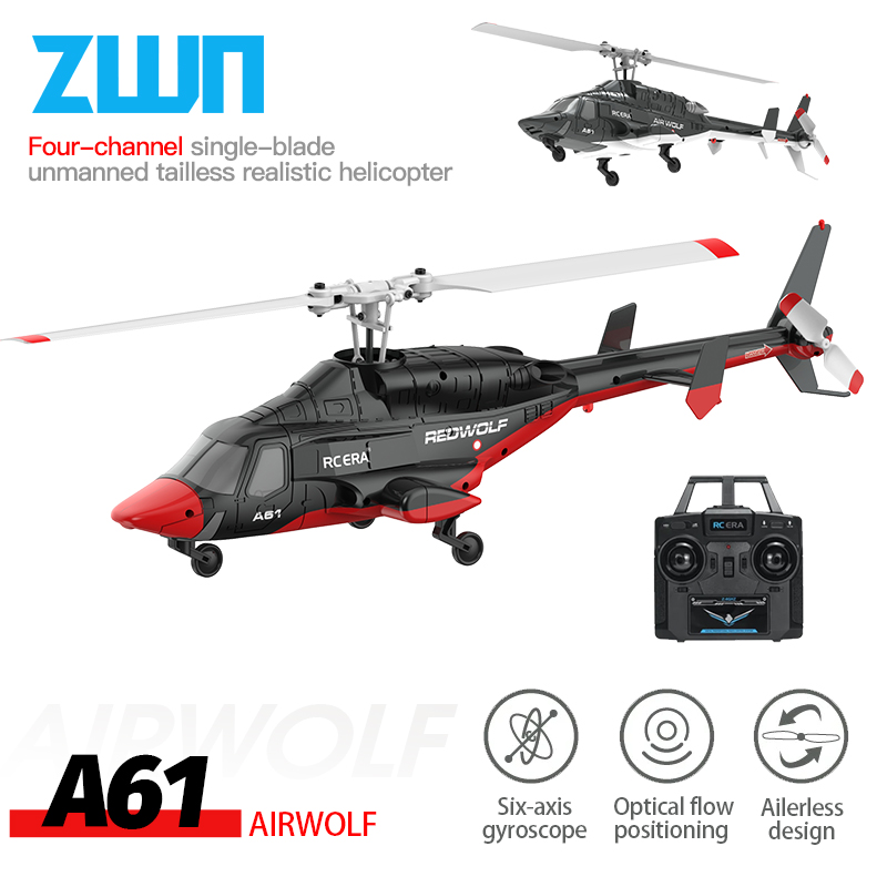 Drone Shahed Rc - A61 RC 헬리콥터 2.4G 6축 자이로스코프