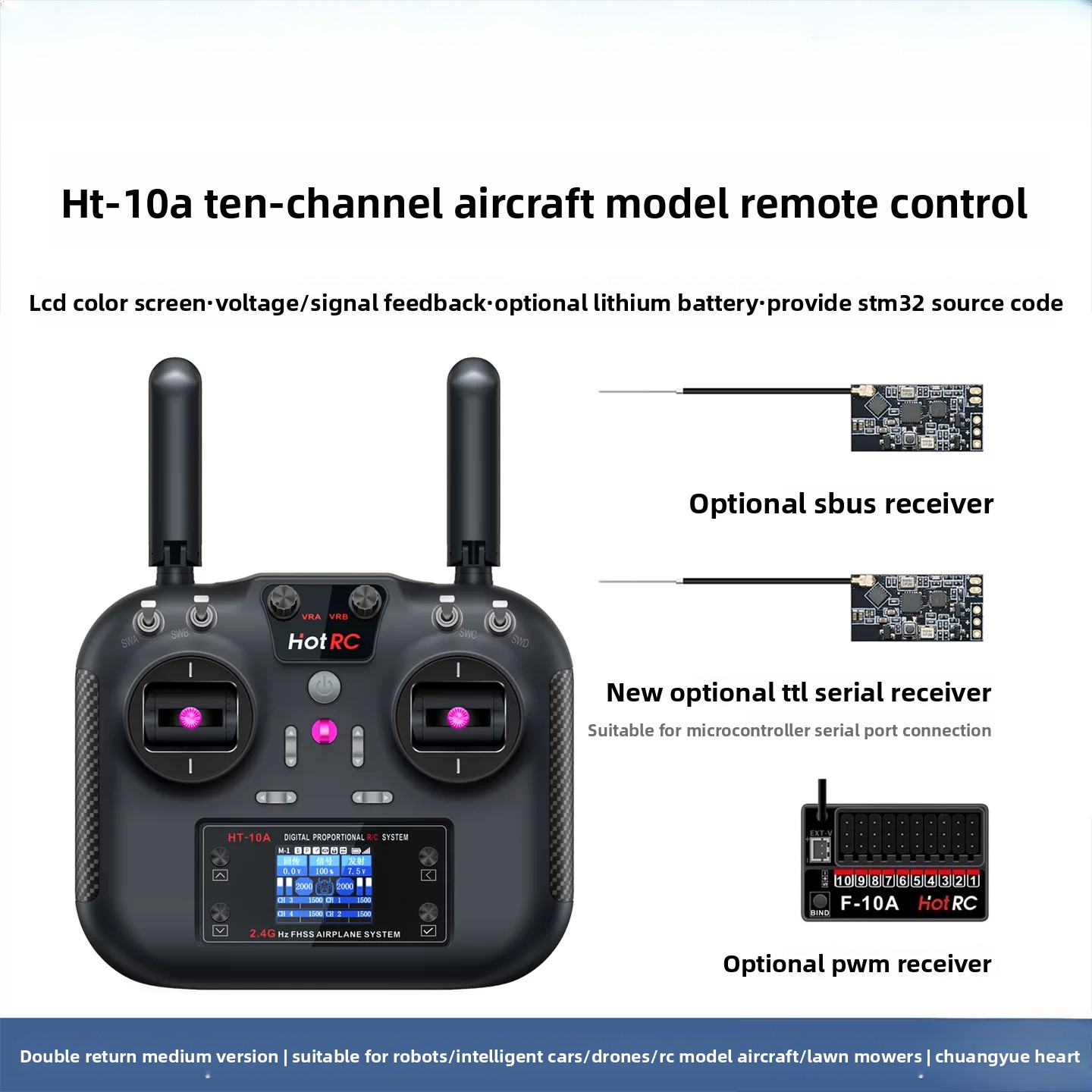 Drone Rc Boat - Hotrc HT-10A HT-8A 2.4GHz 10CH RC