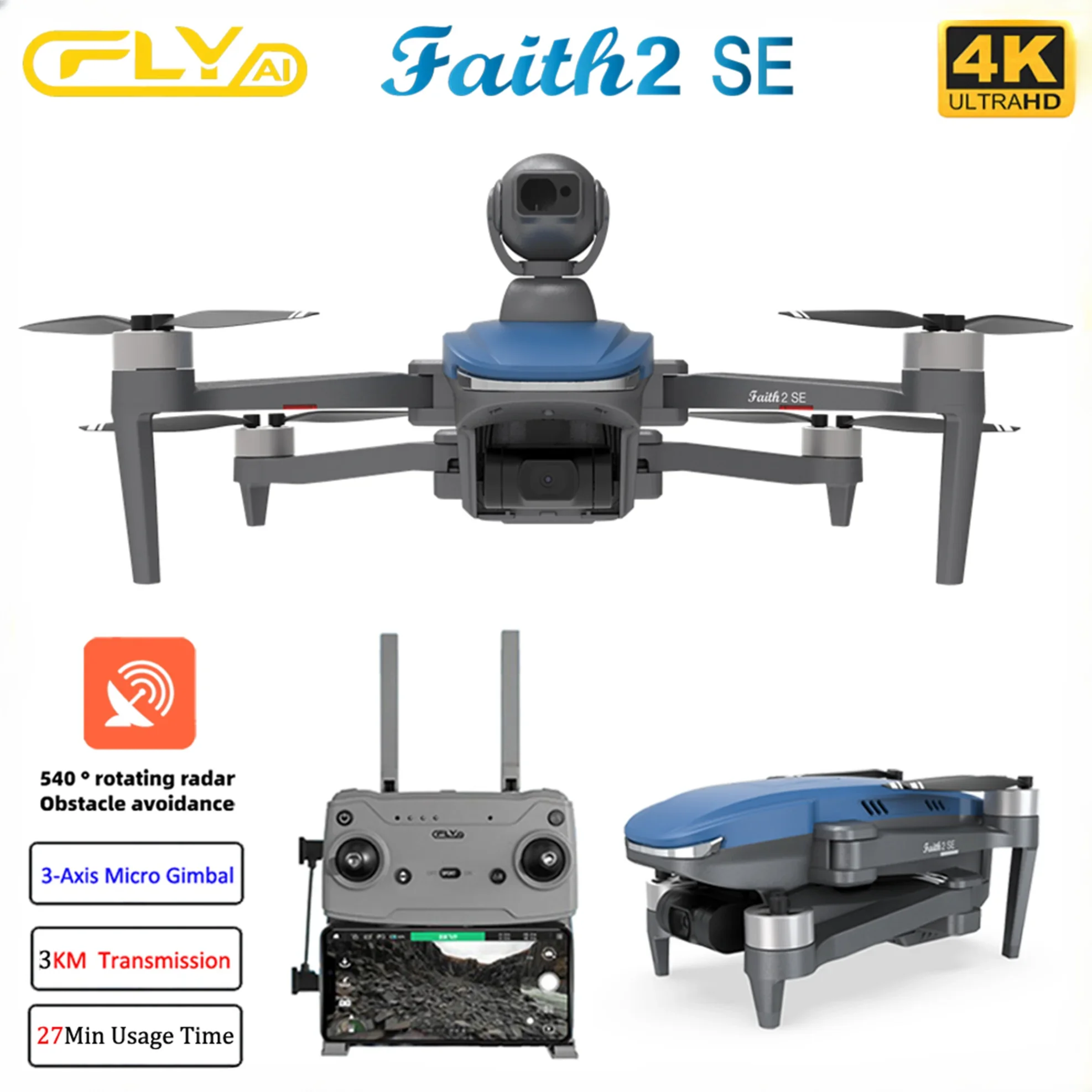 Drone Rc Fpv Manual - Faith 2 SE 540 탑재 °