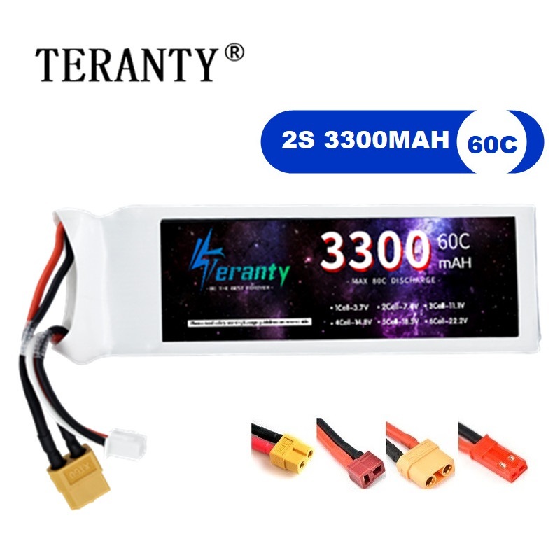 Drone Rc Boat - 2S 7.4V LiPo 배터리 3300mAh 60C