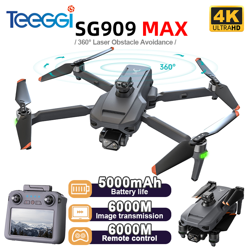 Drone Rc Helicopter With Camera - Teeggi SG909 MAX GPS 드론(4K 카메라