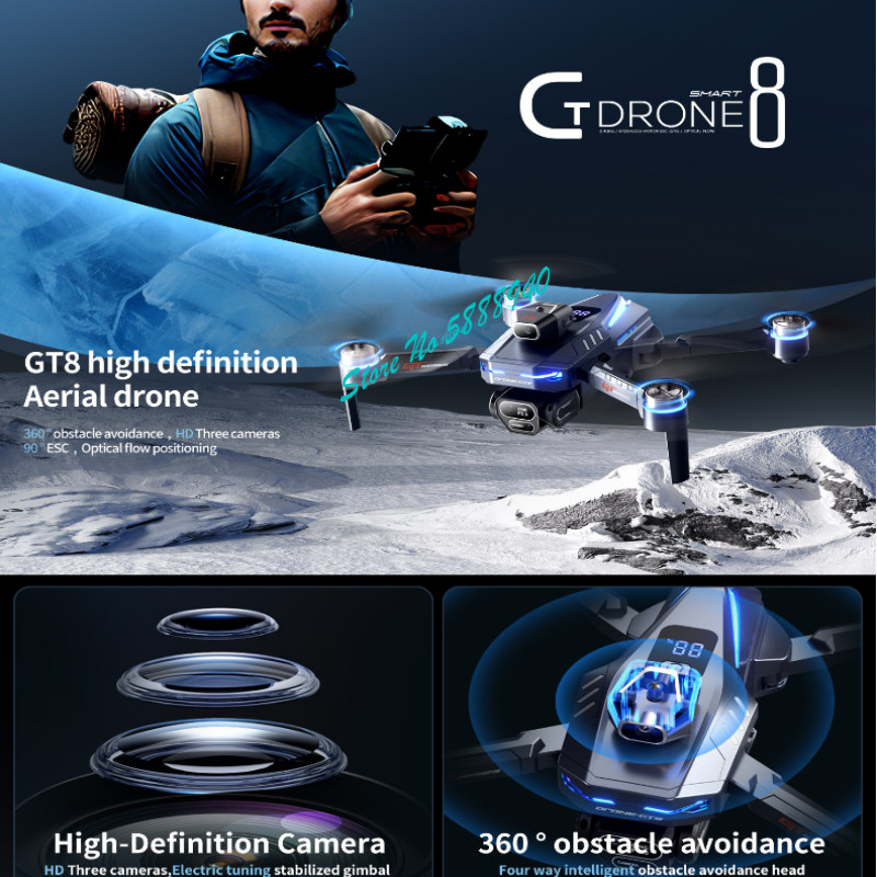 Drone Rc Fpv Manual - 브러시리스 8K ESC 3중 카메라 WIFI