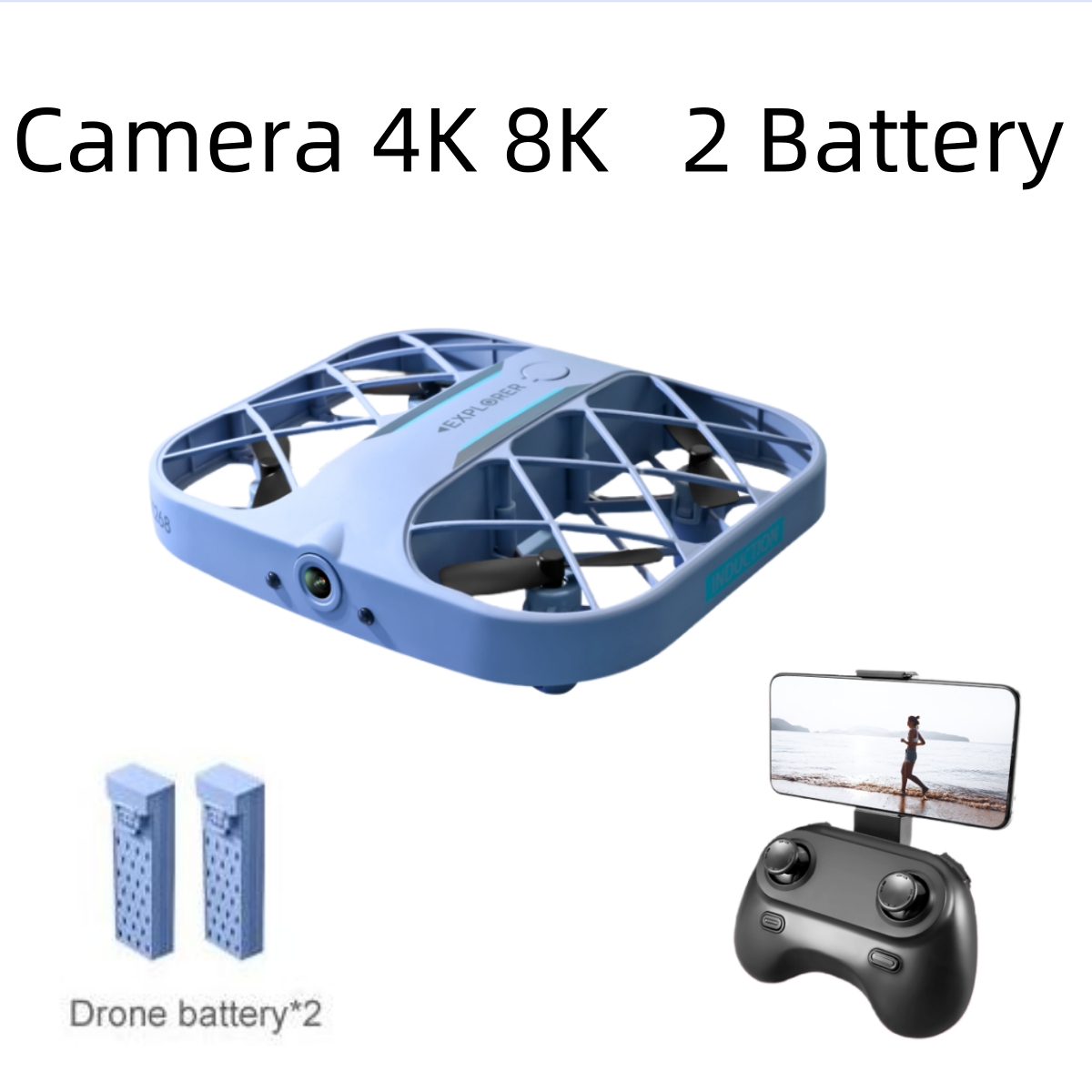 Drone App Rc Fpv - JJRC H107 FPV RC 드론(배터리 2개