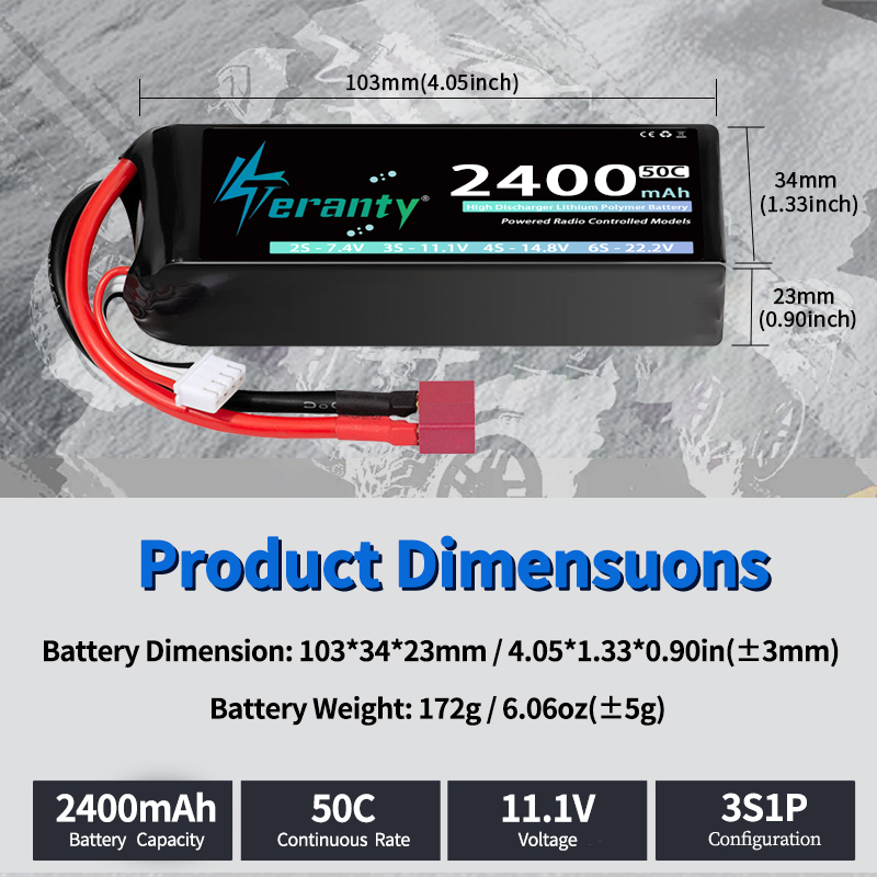 TERANTY 3S 2200/2400/2600mAh 리 - Drone Rc Boat 리뷰 및 가격