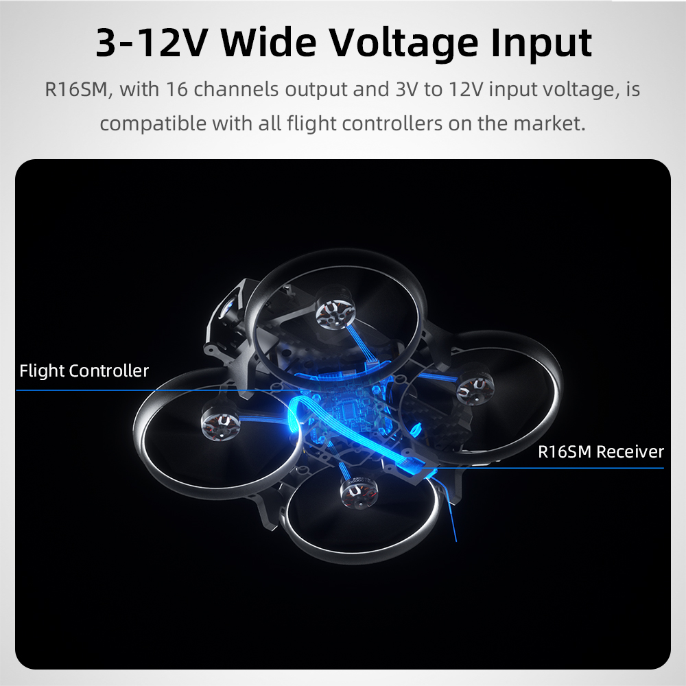 Radiolink R16SM 2.4G 16채널 미니 R - Micro Fpv Quad 리뷰 및 가격
