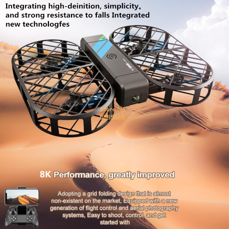 8K HD 카메라 360 °   보호 광학 흐름 위치  - Drone App Rc Fpv 리뷰 및 가격