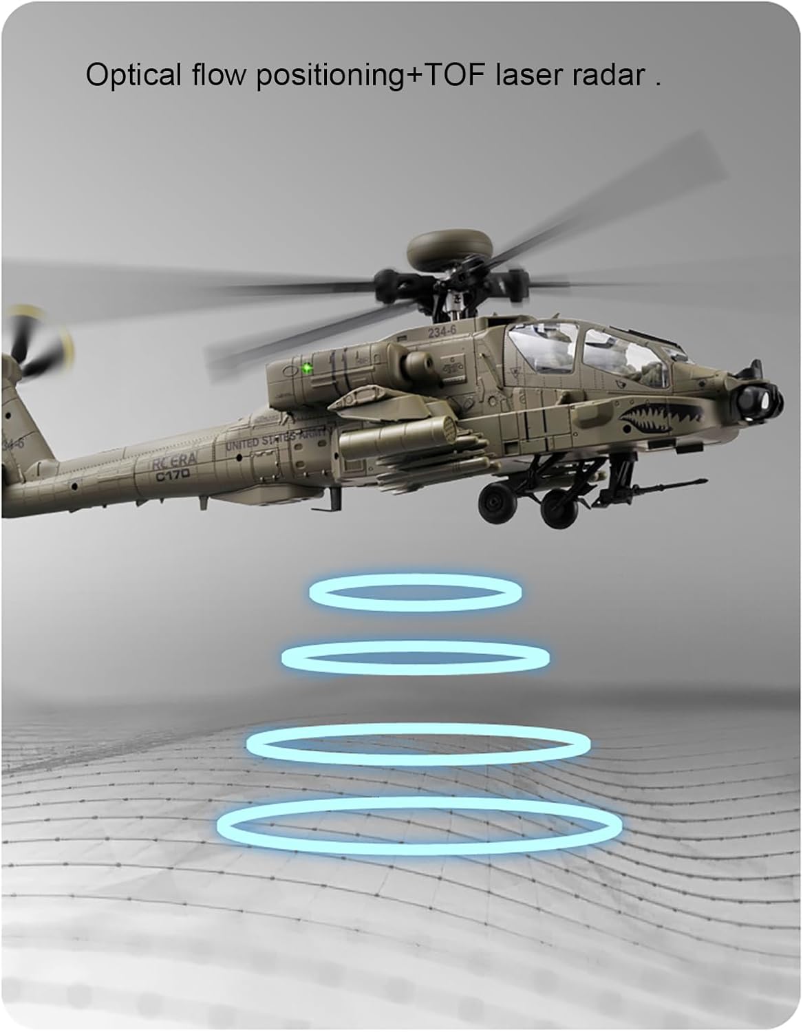 310MM 6CH C170 AH-64D 원격 조종 헬리 - Drone Shahed Rc 리뷰 및 가격