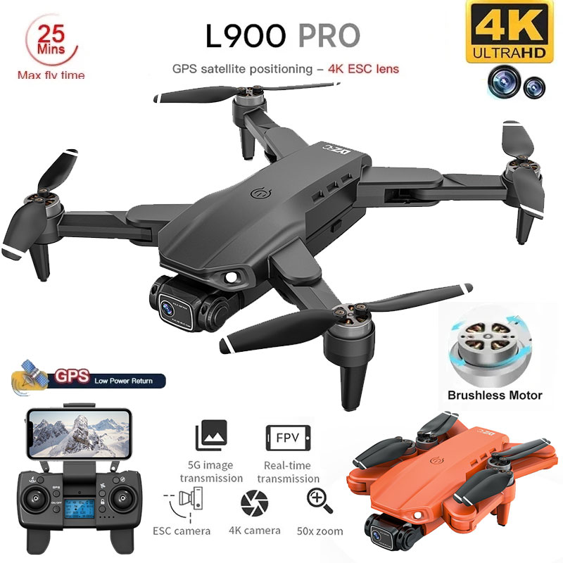 L900 Pro GPS 드론 4K 전문 HD 듀얼 카메 - Drone App Rc Fpv 리뷰 및 가격