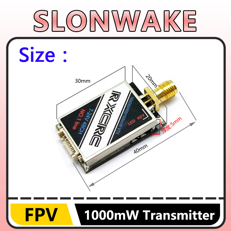 SLONWAKE 5.8G 48CH 1W VTX 100/ - Drone Rc Camera 리뷰 및 가격