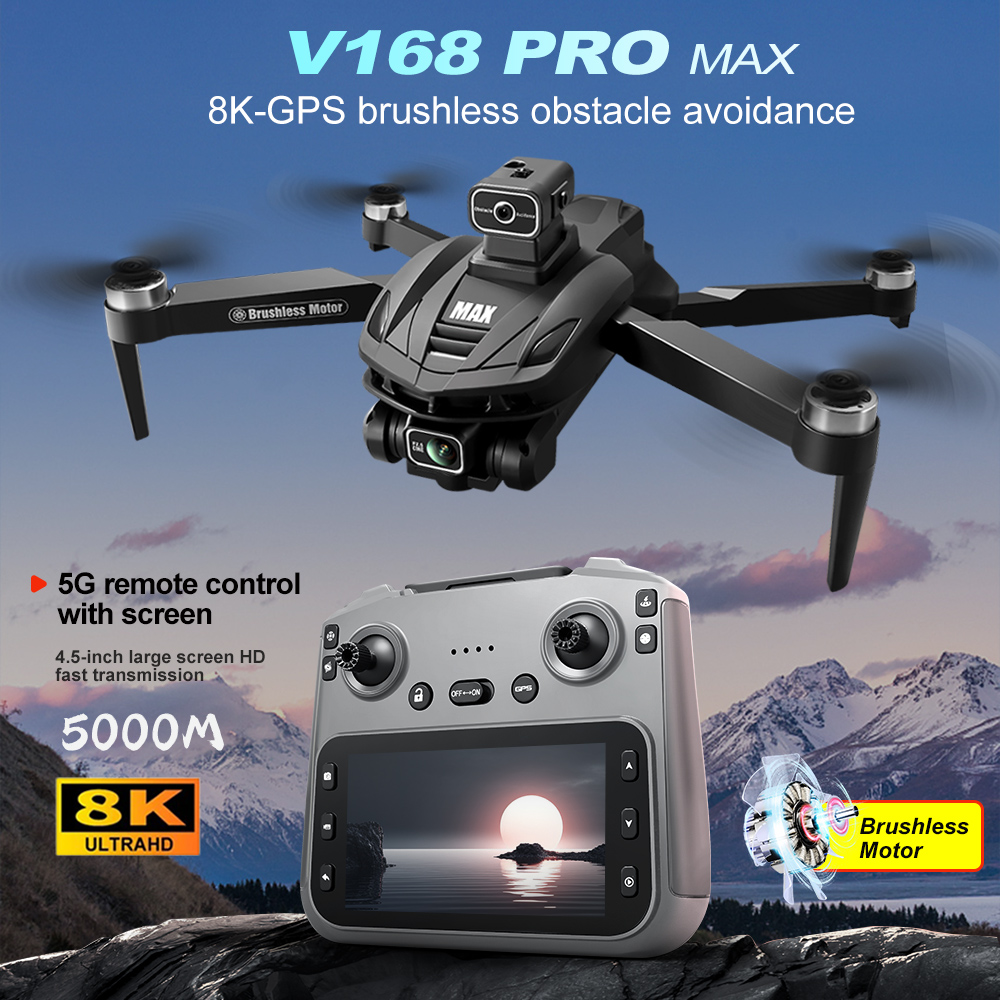 V168 PRO Max GPS 드론 8K 전문가용 HD - Drone App Rc Fpv 리뷰 및 가격