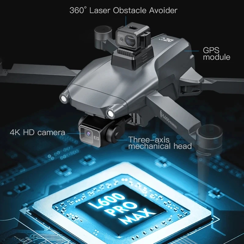 L600 PRO MAX GPS 드론 전문 4K 3축 P - Drone App Rc Fpv 리뷰 및 가격