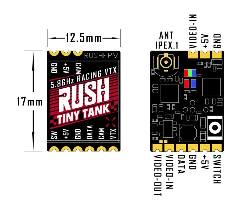 RUSHFPV Tiny Tank VTX 5.8GHz 3 - Analog Fpv Transmitter 리뷰 및 가격