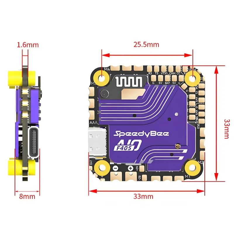 SpeedyBee F405 AIO 비행 컨트롤러 40A - Drone Rc2 리뷰 및 가격