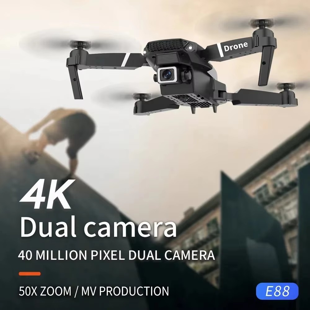E88 Pro 새로운 업그레이드 드론 4K 듀얼 카메라 - Drone Rc E88 Pro 리뷰 및 가격